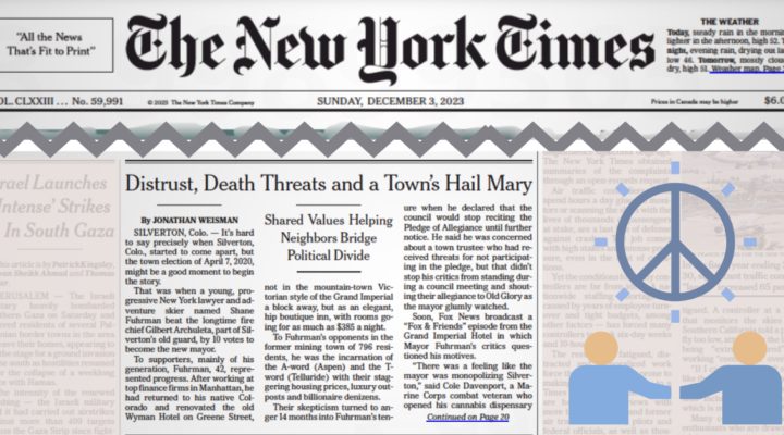 December 3 2023 news story about the value of community mediation